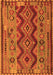 Oriental Orange Traditional Rug, con1096org