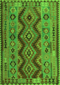 Oriental Green Traditional Rug, con1096grn