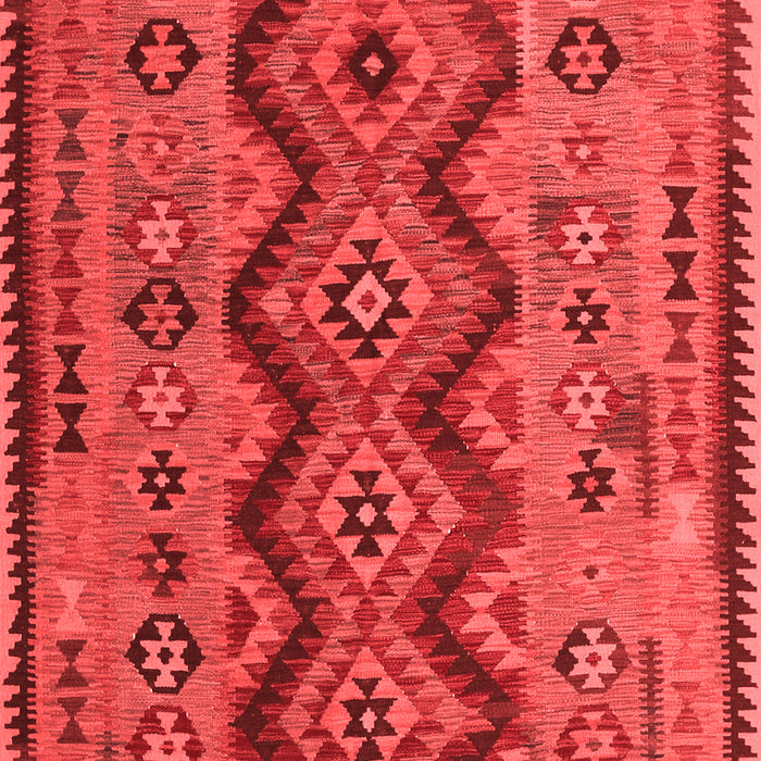 Machine Washable Oriental Red Traditional Rug, wshcon1096red