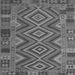 Serging Thickness of Southwestern Gray Country Rug, con1097gry