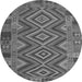 Machine Washable Southwestern Gray Country Rug, wshcon1097gry