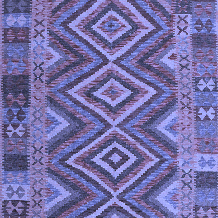 Machine Washable Southwestern Blue Country Rug, wshcon1097blu