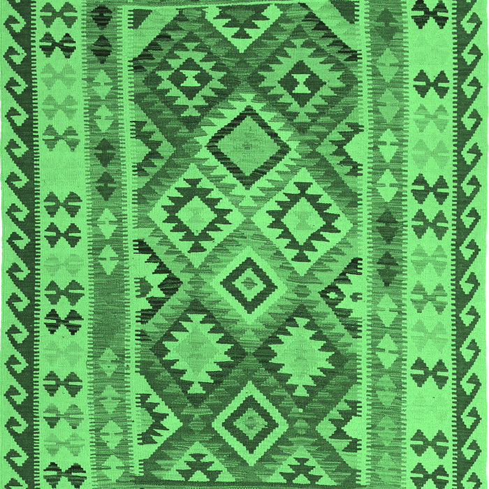Southwestern Emerald Green Country Rug, con1098emgrn