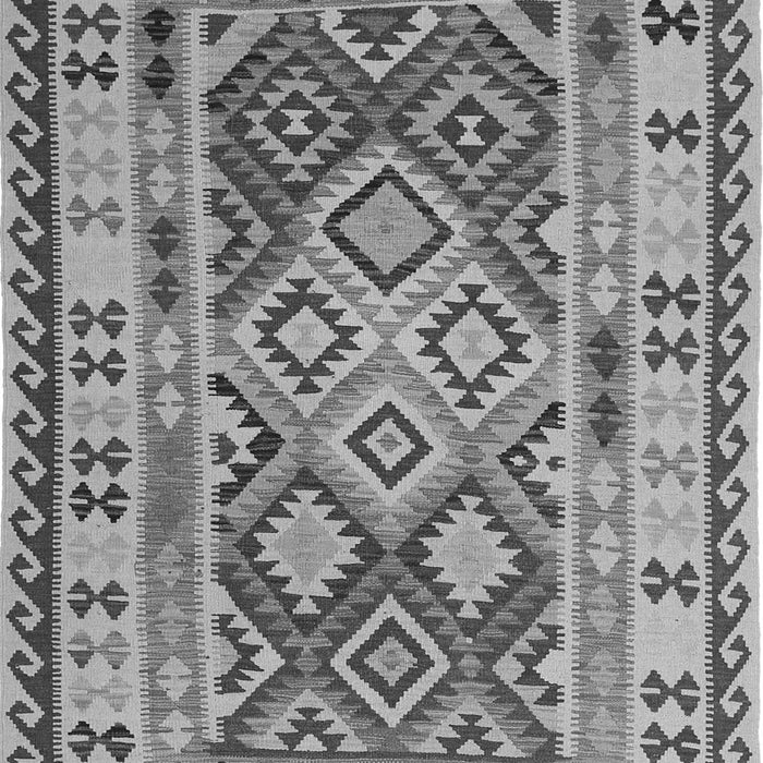 Serging Thickness of Machine Washable Southwestern Gray Country Rug, wshcon1098gry