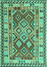 Southwestern Turquoise Country Rug, con1098turq