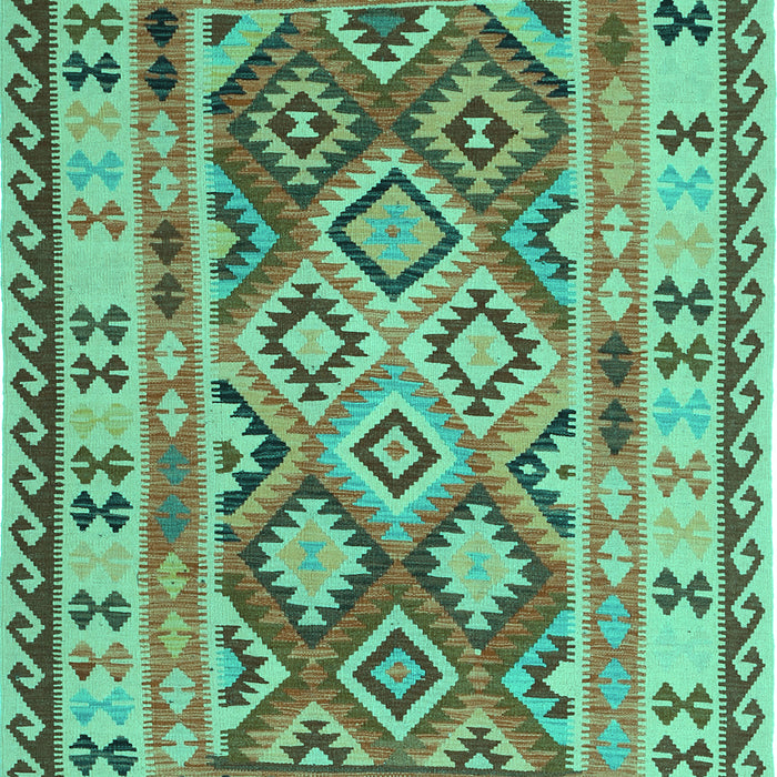 Southwestern Turquoise Country Rug, con1098turq