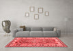 Country Red Washable Rugs