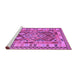 Sideview of Machine Washable Southwestern Purple Country Area Rugs, wshcon1098pur