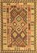 Machine Washable Southwestern Brown Country Rug, wshcon1098brn