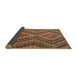 Thickness of Contemporary Mahogany Brown Southwestern Rug, con1099