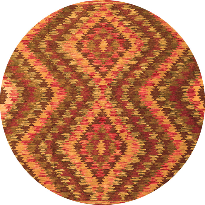 Machine Washable Southwestern Orange Country Area Rugs, wshcon1099org