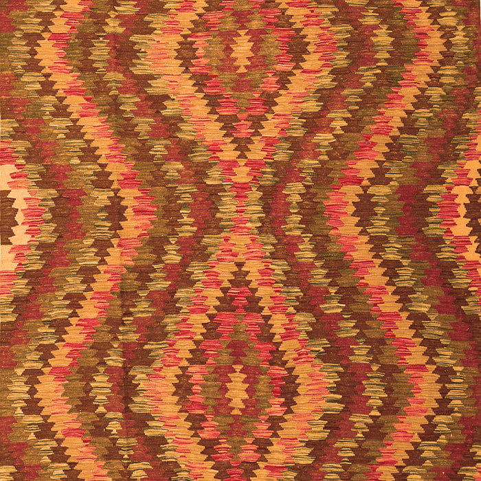 Serging Thickness of Machine Washable Southwestern Orange Country Area Rugs, wshcon1099org