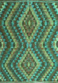 Southwestern Turquoise Country Rug, con1099turq