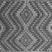 Serging Thickness of Southwestern Gray Country Rug, con1099gry