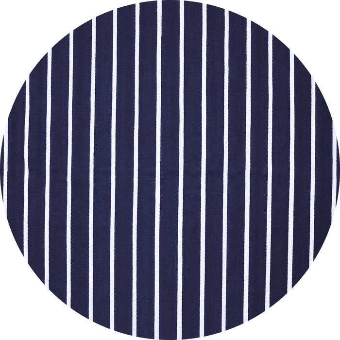 Round Machine Washable Abstract Blue Contemporary Rug, wshcon109blu