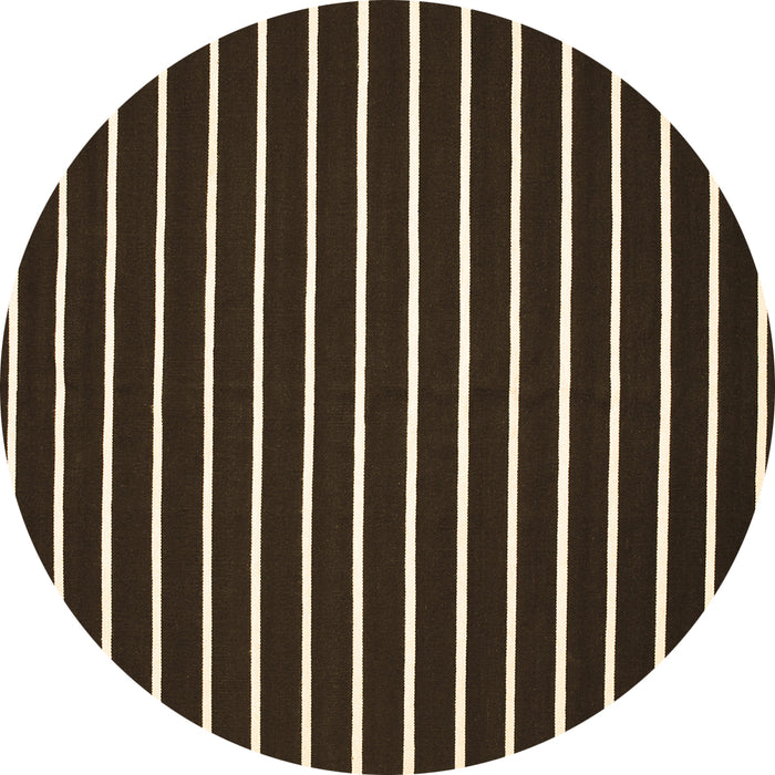 Round Machine Washable Abstract Brown Contemporary Rug, wshcon109brn