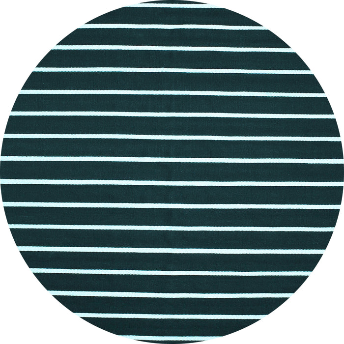 Round Abstract Light Blue Contemporary Rug, con109lblu