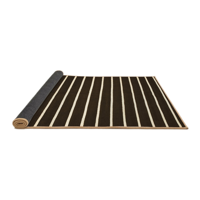 Sideview of Abstract Brown Contemporary Rug, con109brn