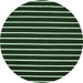 Round Abstract Emerald Green Contemporary Rug, con109emgrn