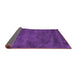 Sideview of Abstract Purple Contemporary Rug, con10pur