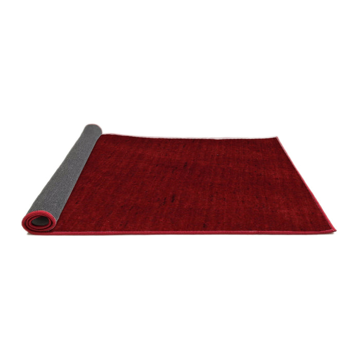 Thickness of Contemporary Cranberry Red Modern Rug, con11