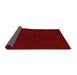 Thickness of Contemporary Cranberry Red Modern Rug, con11