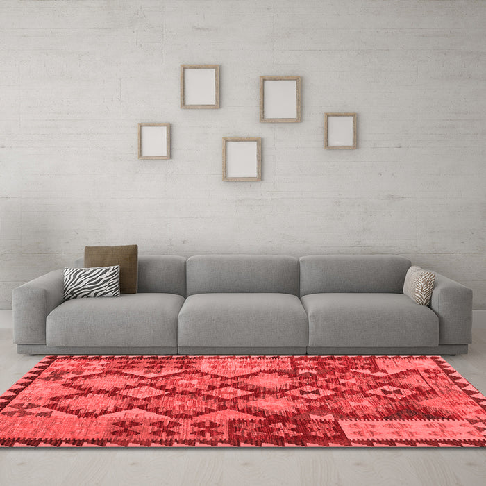 Traditional Red Washable Rugs