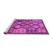 Sideview of Machine Washable Oriental Purple Traditional Area Rugs, wshcon1100pur