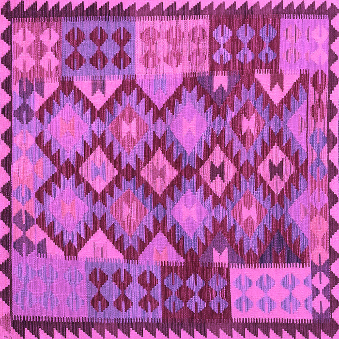 Square Oriental Purple Traditional Rug, con1100pur