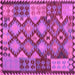 Square Oriental Purple Traditional Rug, con1100pur