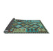 Sideview of Oriental Light Blue Traditional Rug, con1100lblu