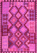 Machine Washable Oriental Pink Traditional Rug, wshcon1100pnk