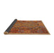 Thickness of Contemporary Red Oriental Rug, con1101