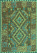 Oriental Turquoise Traditional Rug, con1101turq