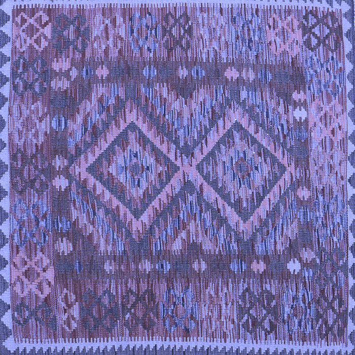 Square Oriental Blue Traditional Rug, con1101blu