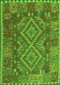 Oriental Green Traditional Rug, con1101grn