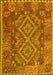 Oriental Yellow Traditional Rug, con1101yw