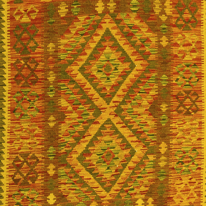 Oriental Yellow Traditional Rug, con1101yw