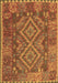 Machine Washable Oriental Brown Traditional Rug, wshcon1101brn