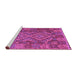 Sideview of Machine Washable Oriental Purple Traditional Area Rugs, wshcon1101pur