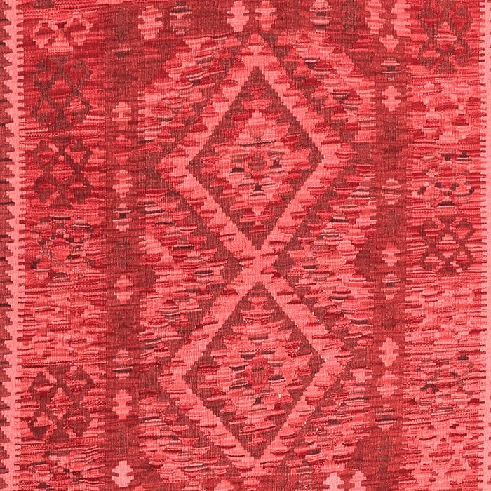 Machine Washable Oriental Red Traditional Rug, wshcon1101red