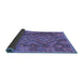 Sideview of Oriental Blue Traditional Rug, con1101blu