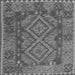 Serging Thickness of Oriental Gray Traditional Rug, con1101gry