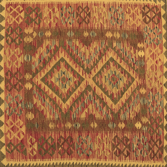 Square Oriental Brown Traditional Rug, con1101brn
