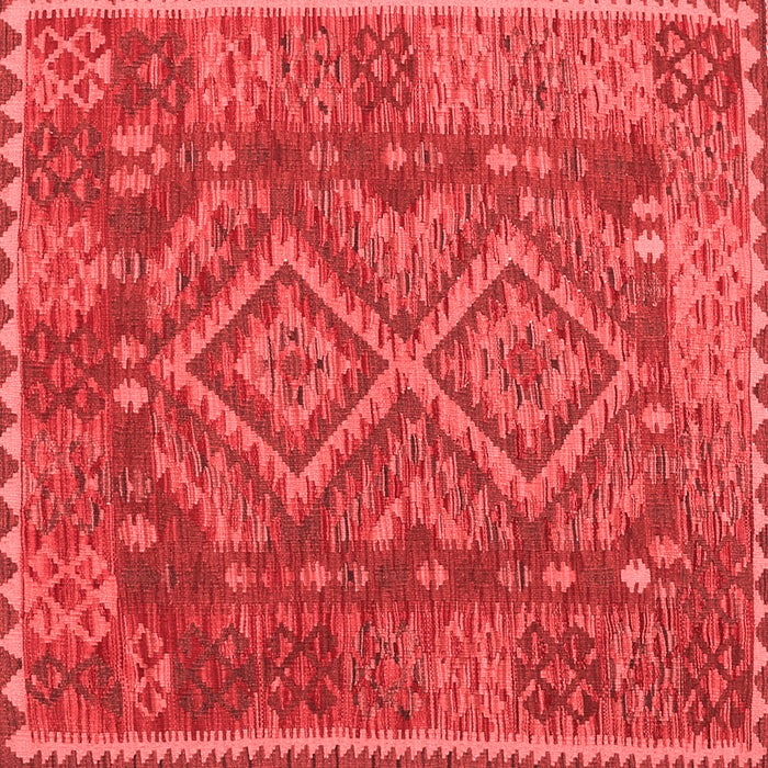 Machine Washable Oriental Red Traditional Rug, wshcon1101red