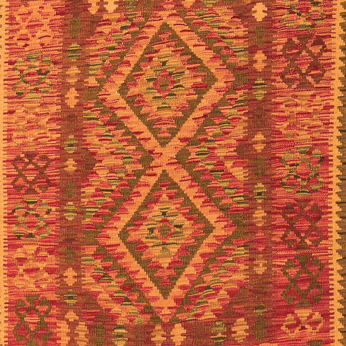 Oriental Orange Traditional Rug, con1101org
