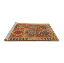 Machine Washable Contemporary Gold Rug, wshcon1102