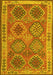 Oriental Yellow Traditional Rug, con1102yw