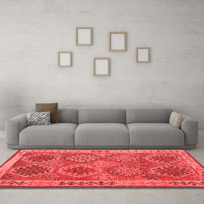 Traditional Red Washable Rugs