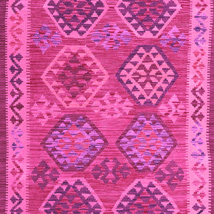 Machine Washable Oriental Pink Traditional Rug, wshcon1102pnk